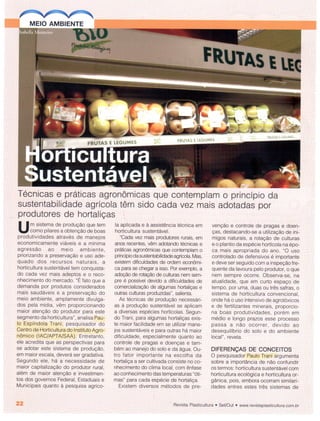 Horticultura sustentável - Plasticultura - set.out. 2011