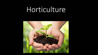 Horticulture
 