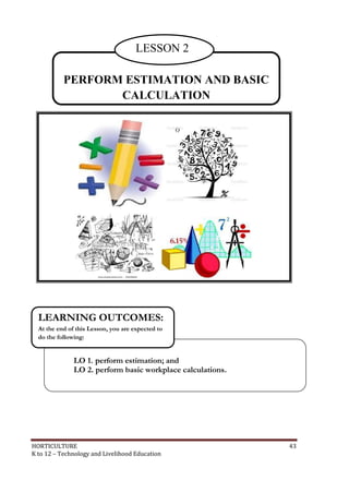 K to 12 Horticulture Learning Module | PDF