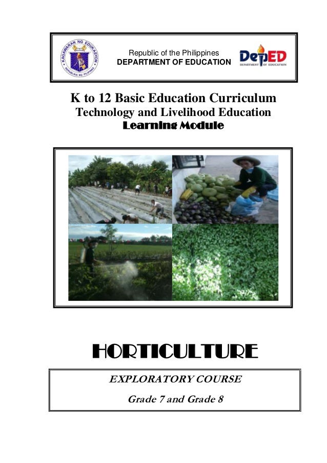 K To 12 Horticulture Learning Module - 
