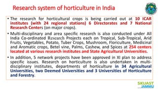 Horticulture Scenario in India | PPTX