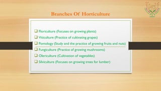 Horticulture Vs. Botany: The Major Differences | PPT