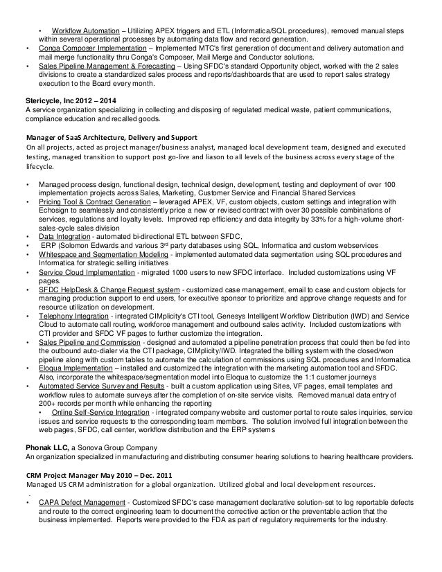Saas Implementation Project Manager Resume Saas Implementation Project Manager Resume