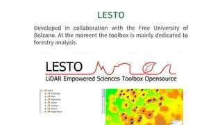 LESTO
Developed	 in	 collaboration	 with	 the	 Free	 University	 of
Bolzano.	At	the	moment	the	toolbox	is	mainly	dedicated...