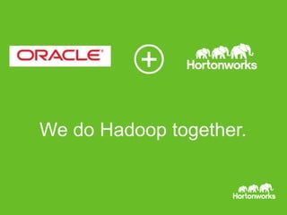Page1 © Hortonworks Inc. 2011 – 2014. All Rights Reserved
We do Hadoop together.
 