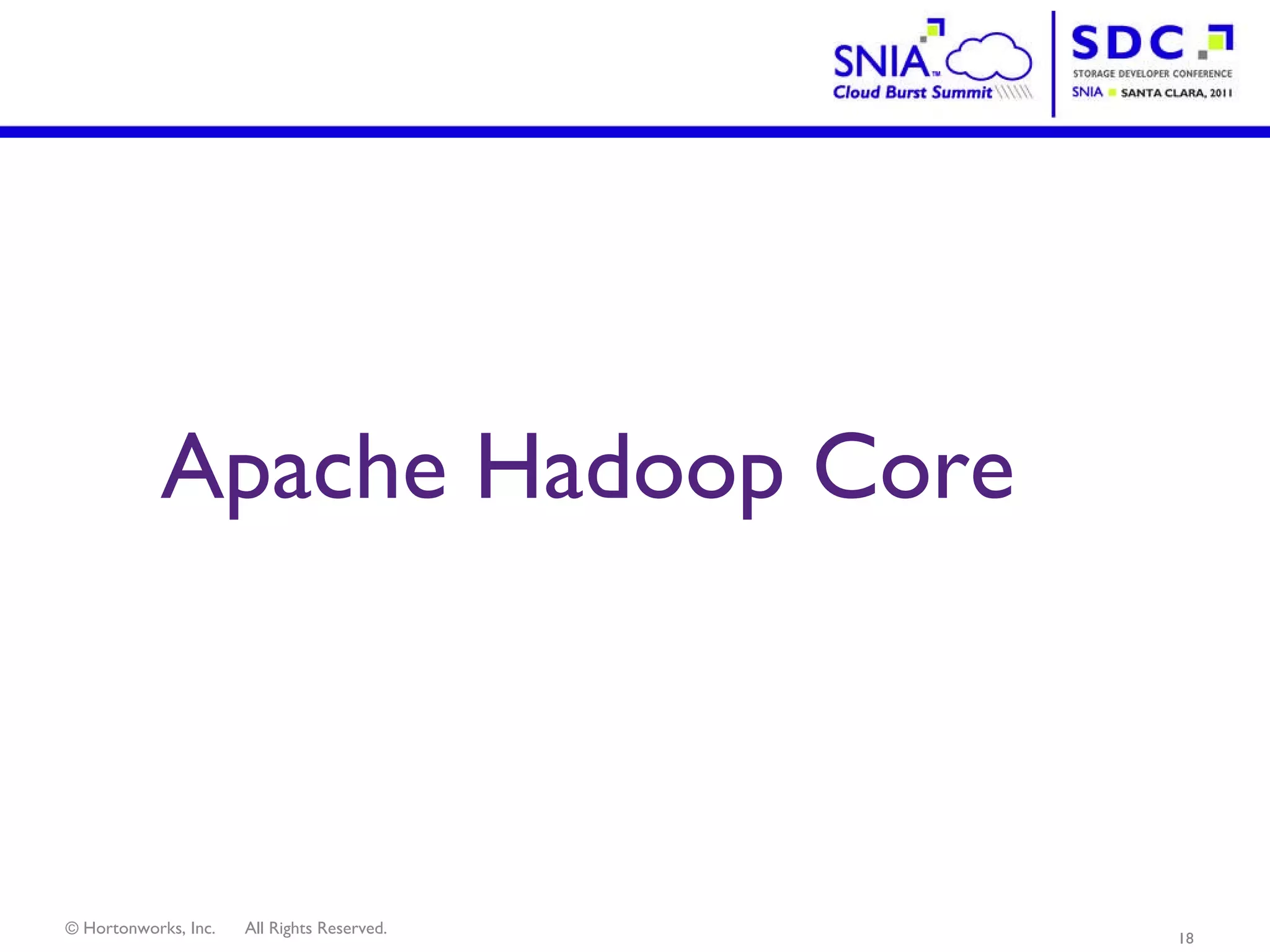 Apache Hadoop Core 
