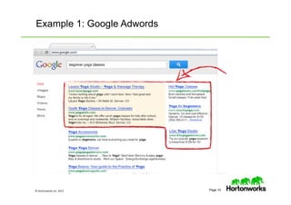 © Hortonworks Inc. 2013 Page 10
Example 1: Google Adwords
 