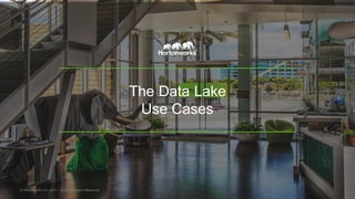 The  Data  Lake
Use  Cases
©  Hortonworks  Inc.  2011  – 2015.  All  Rights  Reserved
 