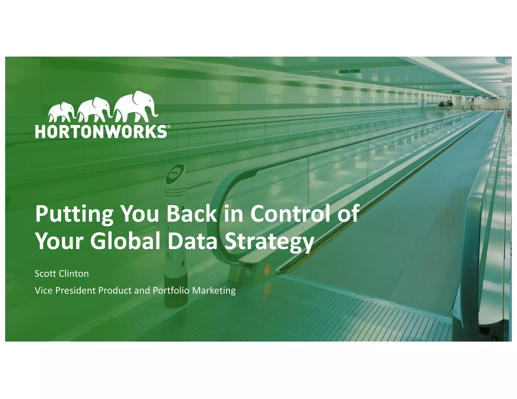 Hortonworks Hybrid Cloud - Putting you back in control of your data | PPT