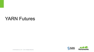 YARN Futures 
© Hortonworks Inc. 2011 – 2014. All Rights Reserved 
 
