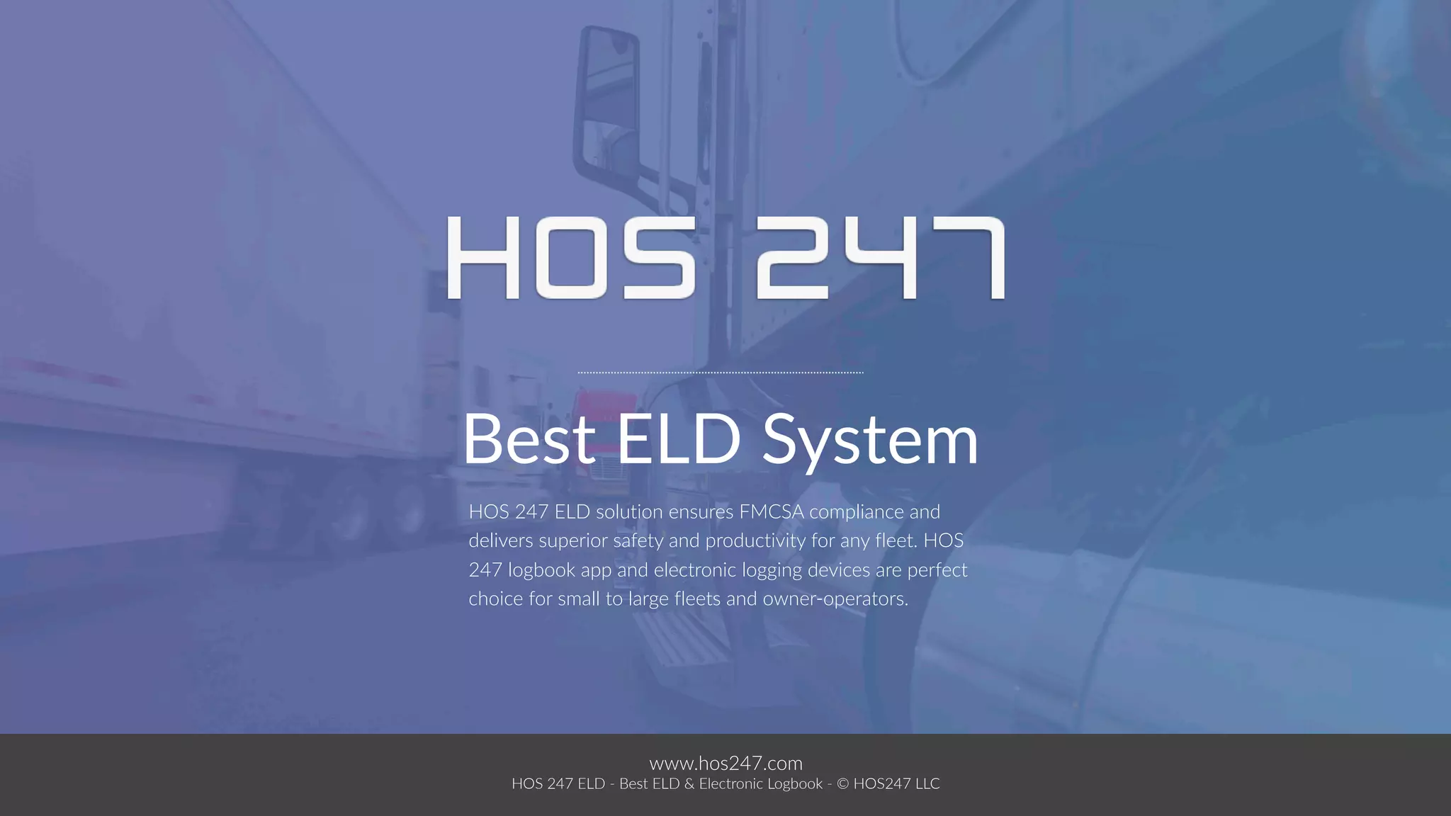 ELD userguide by HOS247 PPT