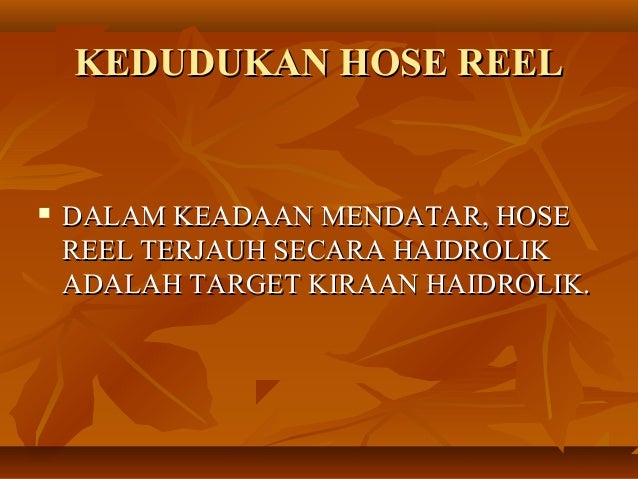 Hose Reel In Fire Fighting System
