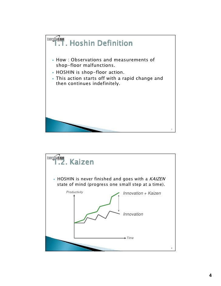 Hoshin Presentation Example June 7 2010