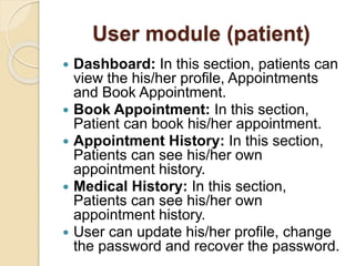 Admin Module User Module Doctor Module Flowchart Hosiptal-MS-PPT-zl64ci.pptx