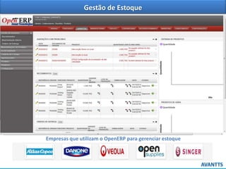 Gestão de Estoque

Empresas que utilizam o OpenERP para gerenciar estoque

 