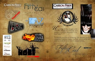 U   sing letter forms, images and
    different shapes to embody and
    project a group’s purpose is no
    easy task.
    To ensure success in achieving the desired product,
    designers have to create multiple solutions to be
    able to hone in on a client’s expectations.




8                                                    9
 