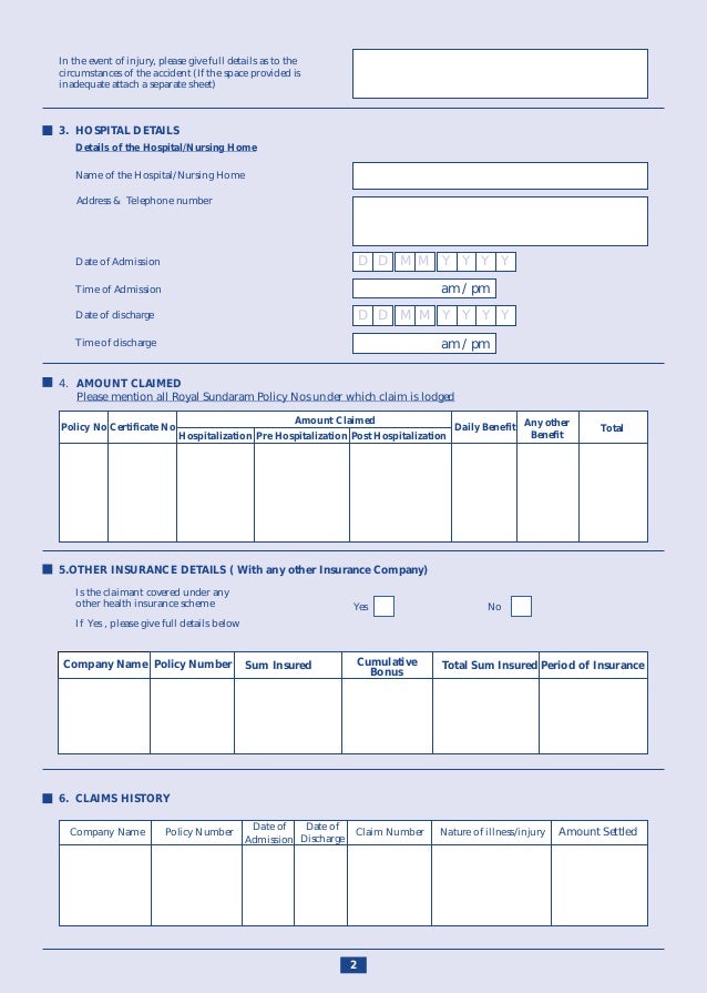 Hospital admission pdf image