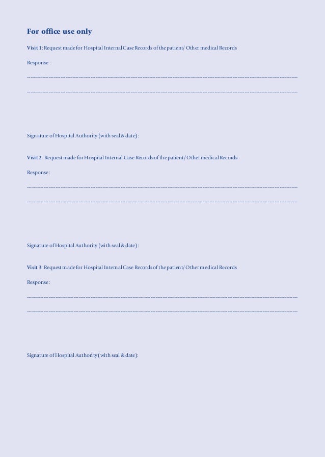 Hospital indoor case sheet picture