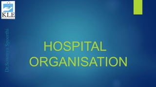 Dr.SowmyaSpoorthi
HOSPITAL
ORGANISATION
 