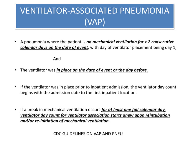 Ventilator-associated Pneumonia | PPTX | Lung and Respiratory Health ...