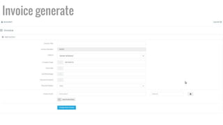 Invoice generate
 