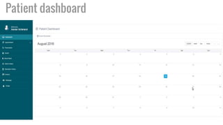Patient dashboard
 