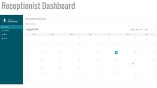 Receptionist Dashboard
 