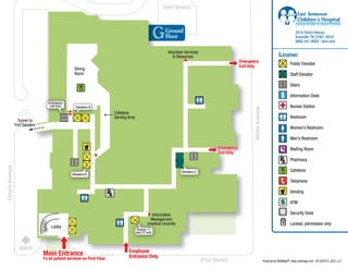 East Tennessee Children's Hospital Layout