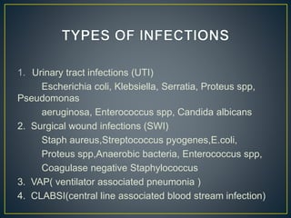 Hospital acquired infections Slide 7