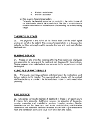 Hospital Administration Role In Quality Patient Care