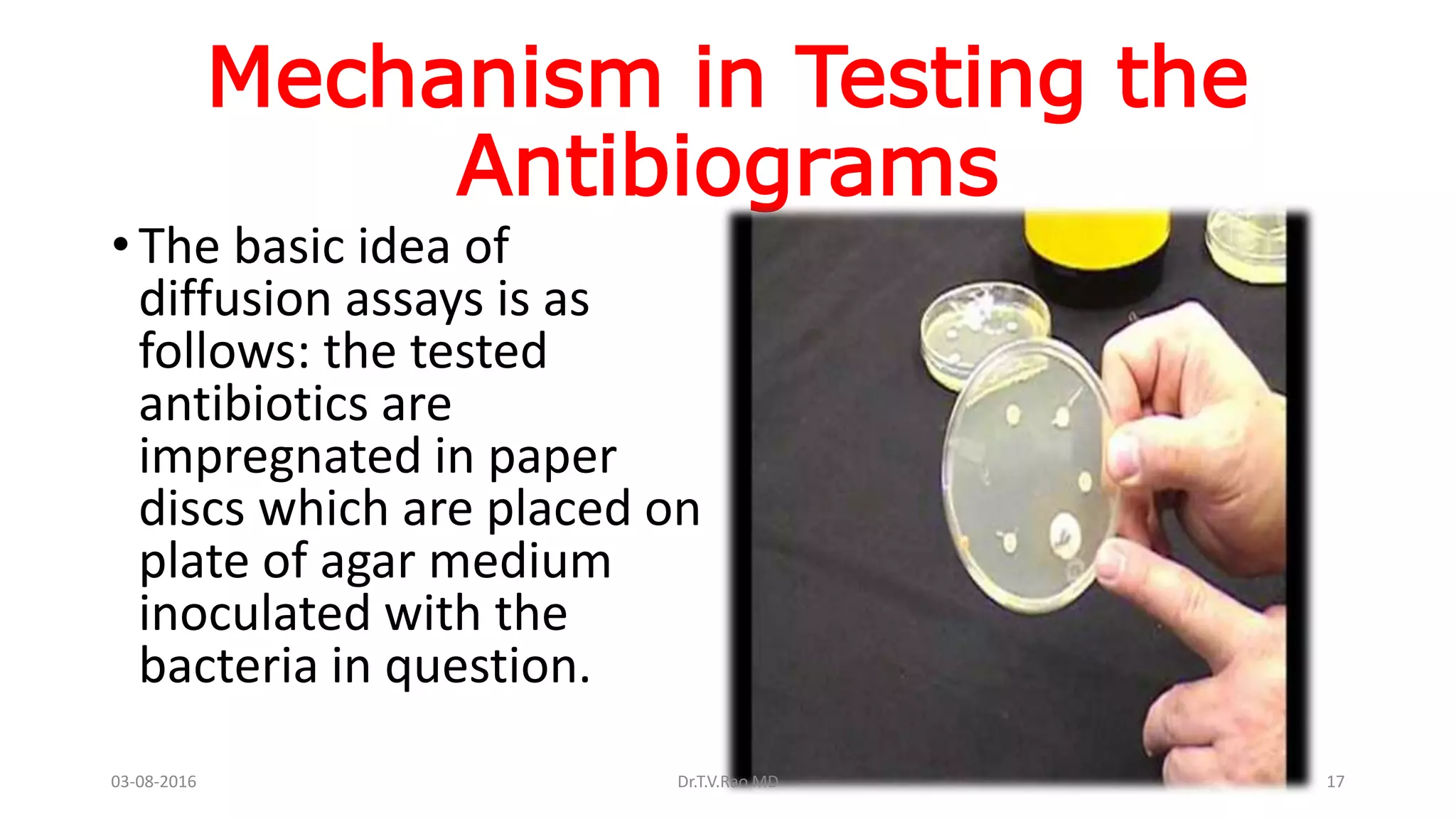 HOSPITAL ANTIBIOGRAMS principles interpretation and documentation | PPTX