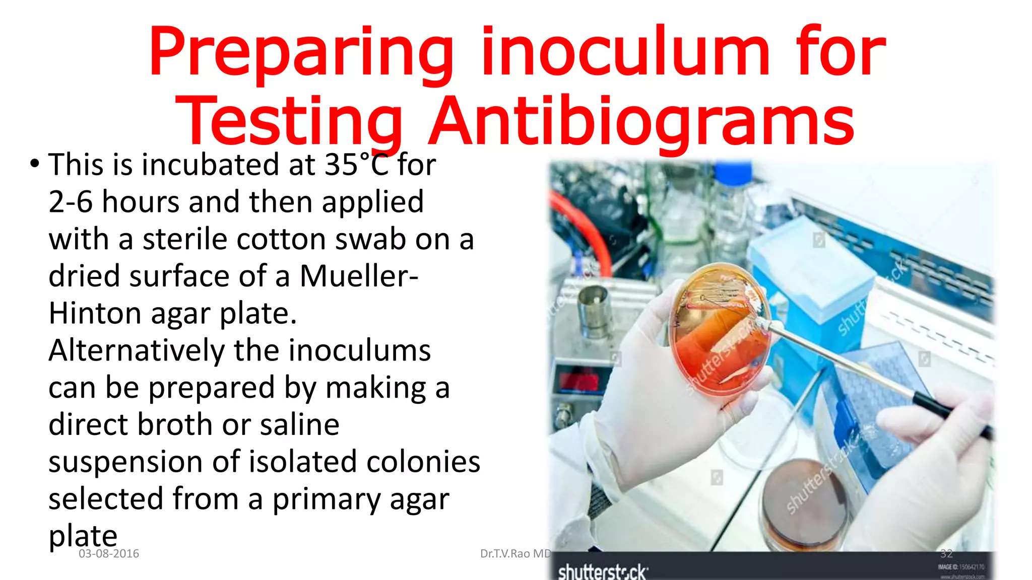 HOSPITAL ANTIBIOGRAMS principles interpretation and documentation | PPTX