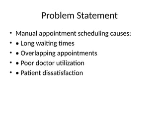 AI-Driven Hospital Appointment Scheduling System for Enhanced ...