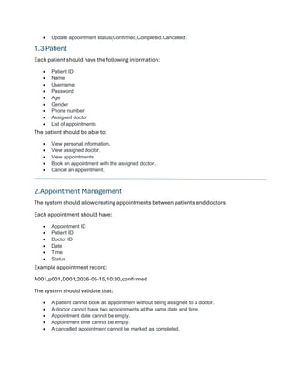 Java Book Appointment Form Comprehensive Java Hospital Appointment Management System with OOP and ...