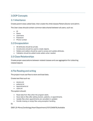 Comprehensive Java Hospital Appointment Management System with OOP and ...