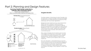 Part 2: Planning and Design Features
The Caritas Project
 