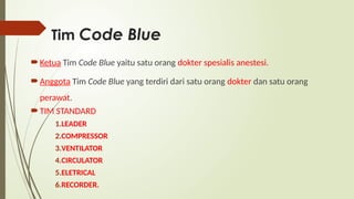Comprehensive Hospital Code Emergency System and Code Blue Procedures ...