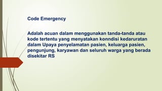 Comprehensive Hospital Code Emergency System and Code Blue Procedures ...
