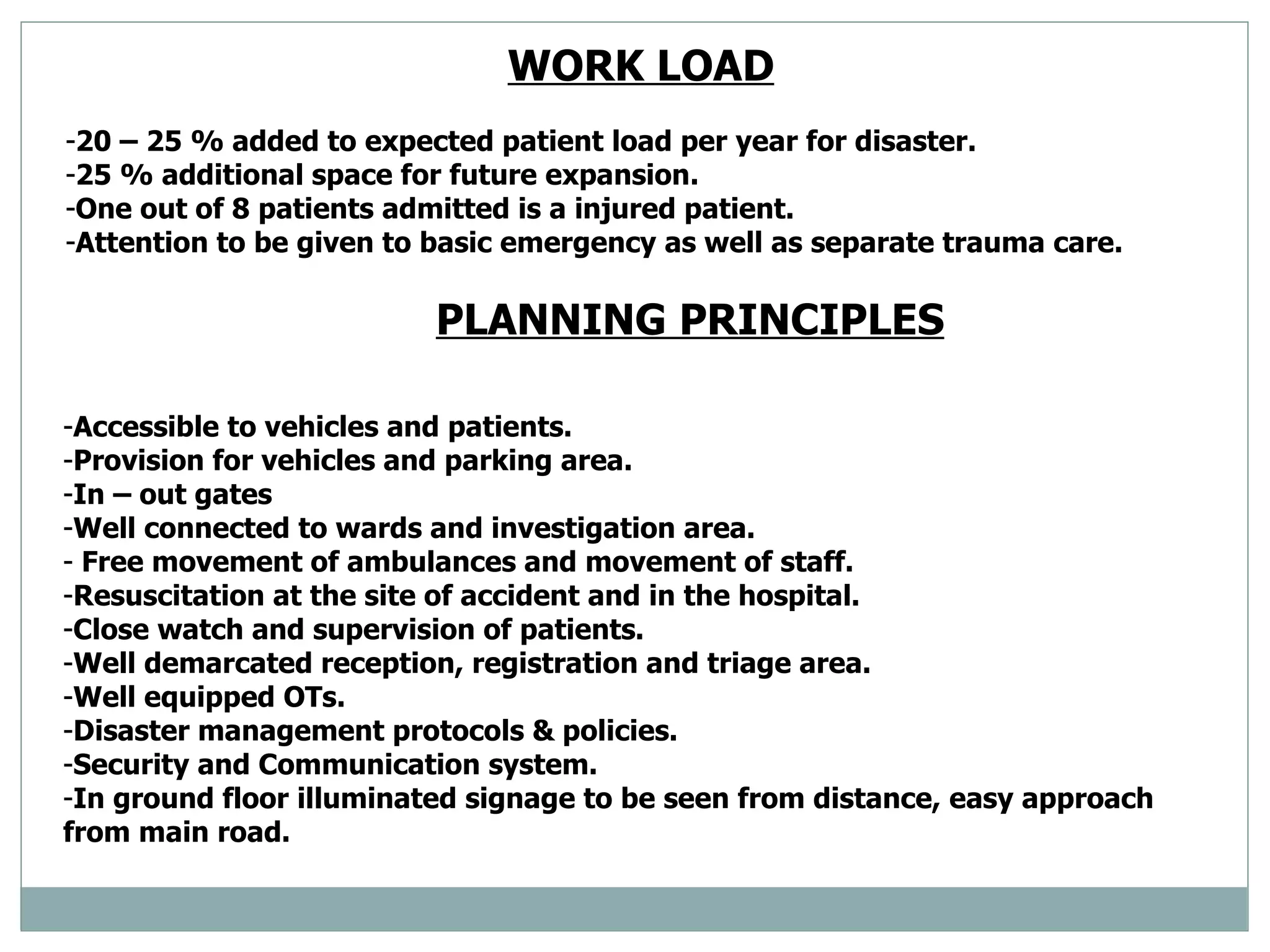 Hospital emergency services | PPT
