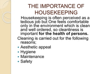 Hospital Housekeeping