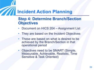 Hics Objectives hospital incident command system PRESENTATION | PPT