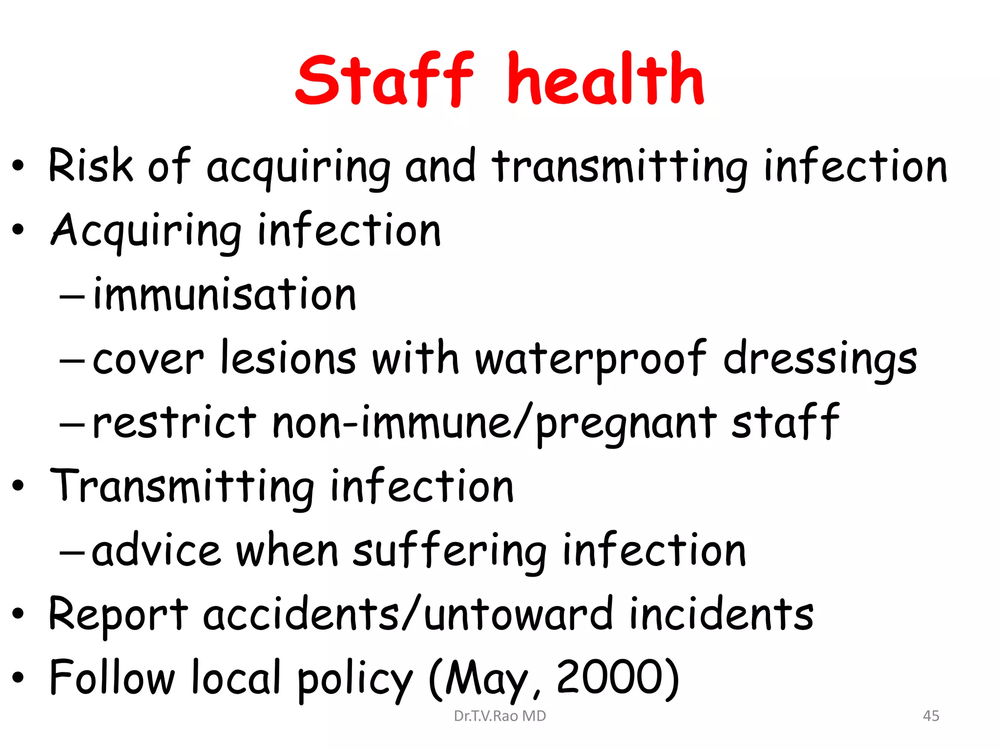 Hospital acquired infections basics and control of spread | PDF