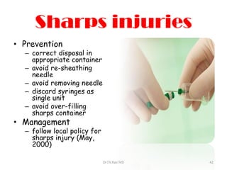 Sheathing Injuries Hospital acquired infections basics and control of spread | PDF