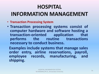 Hospital Information System | PPTX