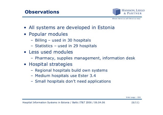 System Information Estonia Health