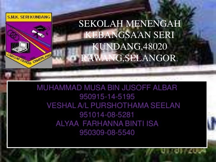 Smk Seri Kundang Hospitality