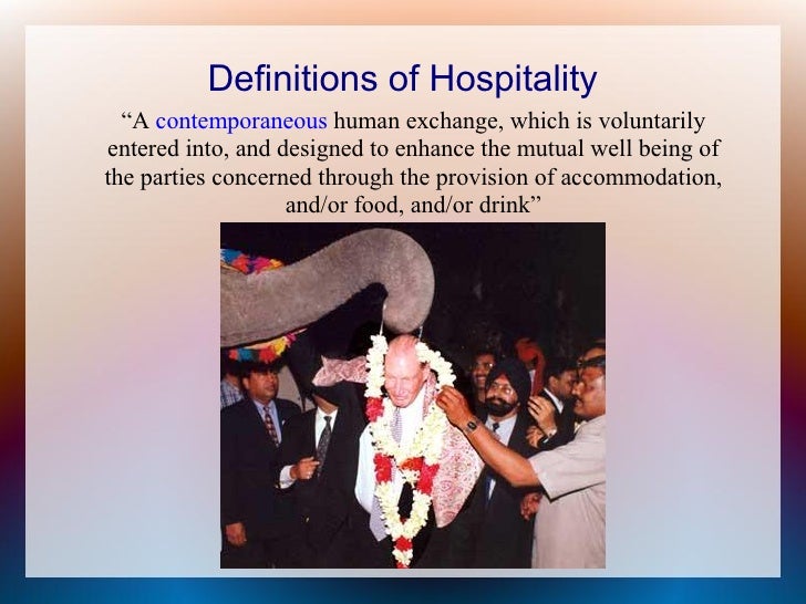 Hospitality Definition Hospitality Definition