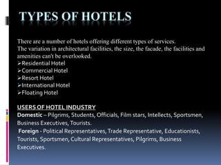 Hospitality industry green park | PPTX