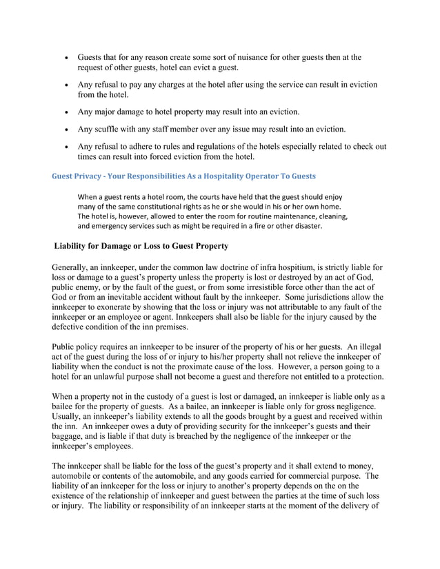 Hospitality Law PDF