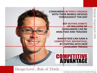 RepeatImportantInfo
Design Level - Rule of Thirds
http://slideguru.com/wp-content/uploads/2011/01/Slide036-590x442.jpg
 